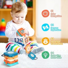 Busy Board for 1 Old, Travel Toys for Toddler 1-3 on Plane Car, Montessori B…