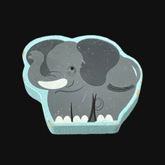 Melissa & Doug Noah’s Ark Shape Sorter Wooden Block Puzzle Piece Part Elephant