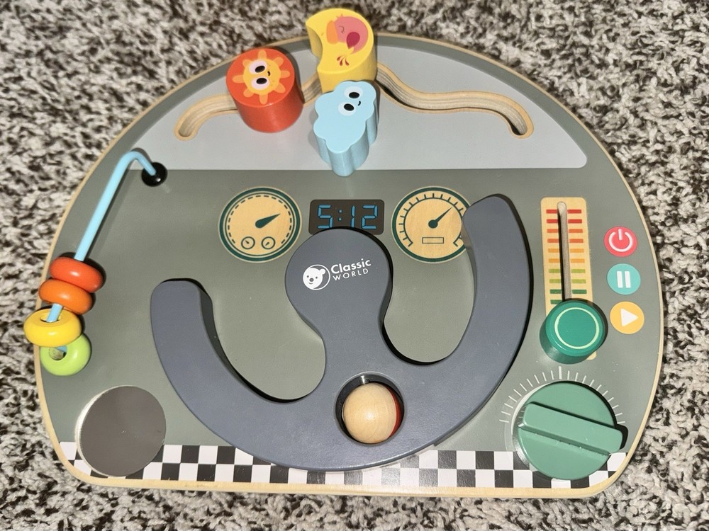 Classic World Travelling Busy Board, 11-inch Height