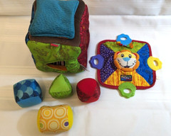 TOMY LAMAZE soft Square 4 Colorful Shapes & NUBY BABY TOYS(154)