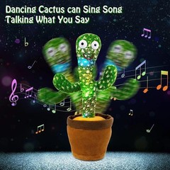 1pc-dancing Talking Cactus Toys for Baby Boys and Girls, Singing Mimicking Recor