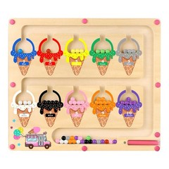Magnetic Color and Number Maze,Montessori Toy for 2-5 Years Old Girls,Wooden …