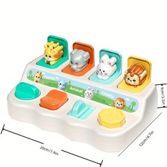 Pop Up Animal Learning Box Toy Kids Gift