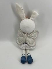 Bunny Fairy Wings Rainbow Rattle Sensory Toy Clip On Infant Soft Texture