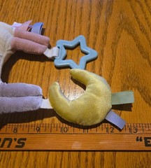 Itzy Ritzy Link & Love Toy for Stroller Car Seat Pegasus Plush Textured Ribbons
