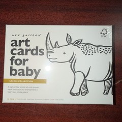 Wee Gallery Art Cards for Baby SAFARI COLLECTION BRAND NEW SEALED