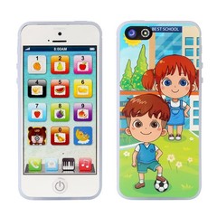 White Music Y-Phone Phone Toy Mobile Learning English Letters Fruits Toy LED …