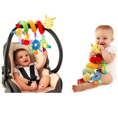 Baby Spiral Crib Stroller Toy Hanging Rattle Activity Car Seat Animal Toy
