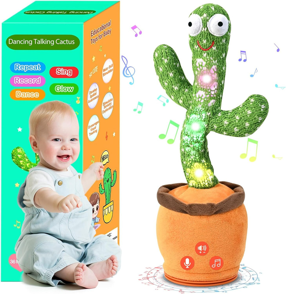 Valentine Gifts for Kids Baby Toys 0-6 3-6 6-12 12-18 Months Dancing Talking Cac