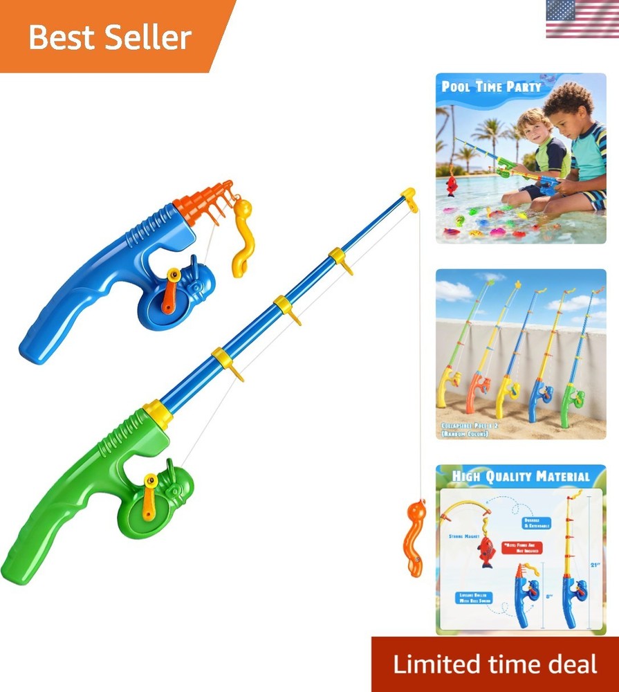 Educational Magnetic Fishing Toy Set 2-Pack | Perfect Birthday Gift for Kids