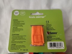 Sassy Baby Koala Mirror Toy New With Tags Crinkle Sensory Multi Textures