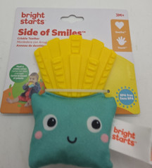 Bright Starts Side of Smiles French Fry Crinkle Teether- Brand New