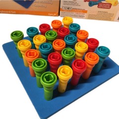 Peg Board Set Toys-Montessori Occupational Therapy Fine Motor Skills Toy, Sui…