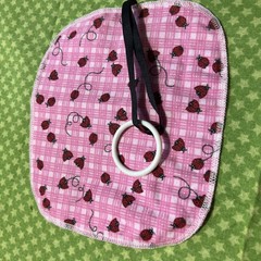 BABY TOYS Ladybugs 0-6 months Crinkle Teether Hanging Toy Girls Set Of 2
