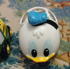 Lot Of 5 BABY OBALL Toys O BALL Multicolor Easy Grasp Small Cars Tractor Disney