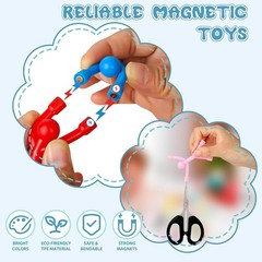 Magnetic Play Figures Toy Set Kids Fun Travel Magnetic Building Blocks