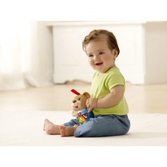 VTech Happy Lights Bear, Brown soft fur