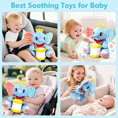 Stuffed Elephant Musical Toys for Baby 6-12 Months+, Early Learning Light up …