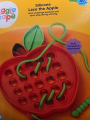 GiggleScape Silicone Lace The Apple Educational Toy Ages 3+ Fun Fine Motor Activ