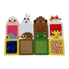 8Pcs Sensory Mats Tactile Learning Polyester Textured