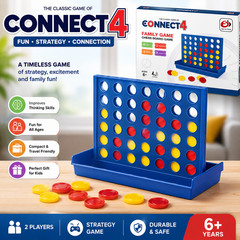 Connect 4 Four In A Row Board Game Kids Family Travel Educational Toy
