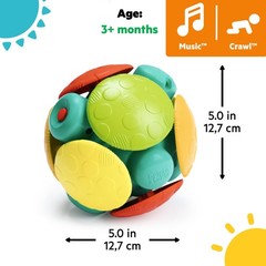 Bright Starts Wobble Bobble Activity Ball 1 Count (Pack of 1),