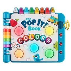 Interactive Sensory Learning Book – Bilingual English & Spanish, Color Learning