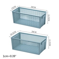 Portable Rectangular Basket Small Pantry Organizer Bins Sturdy Storage Box