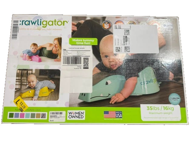 CRAWLIGATOR Tummy Time Mobility Toy Infant 4-12 Months Slate Developmental NEW