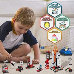 Non-Toxic Space Exploration Shuttle Toys: 12 Models for Boys Age 6-12 – 566 PCS