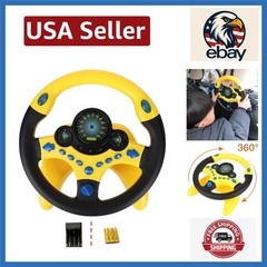 Funny Interactive Driving Simulator for Kids with Rechargeable Battery & Lights
