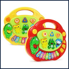 Kids Cartoon Piano Keyboard Game with Animal Sounds Flashing Light Music Baby