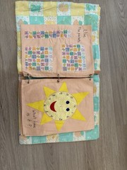 VINTAGE HANDMADE FABRIC HOW TO TEACHING BABY BOOK HOOKS ZIPPER SNAP BUTTONS 1988