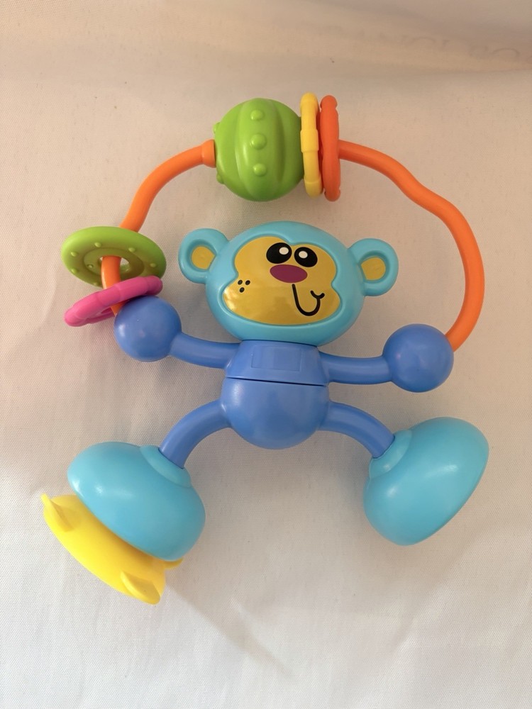 Infantino Baby Monkey Rattle Teether Activity Toy Colorful Developmental Toy