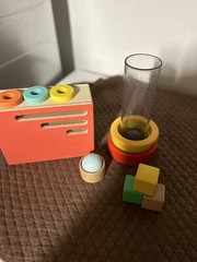 LovEvery Count & Slide Ring Chute Montessori The Realist Play Kit Blocks