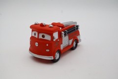 Disney Pixar Cars Red Radiator Springs Fire Truck Bath Toy Figure Vehicle