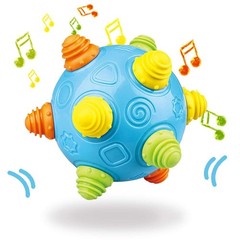 Baby Music Shake Dancing Ball Toy, BPA Free Bouncing Sensory Developmental Ba…