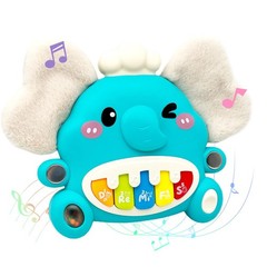 Cute Elephant Piano for Baby Musical Toys 18M+, Early Learning Light up Music…