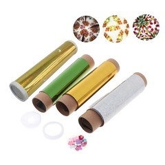 DIY Colored Rotating Kaleidoscope Kits Science Educational Craft Kid T~O..X
