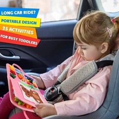 Montessori Kids Travel Toy Felt Activity Quiet Busy Board for Basic Dress Motor