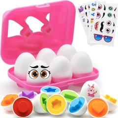 Toddler Toys Easter Eggs Learning Montessori Toys for 1 2 3 Year Old Girl Boy…