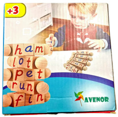 AVENOR Wooden Reading Blocks – Hands On Learning 3+ – Learning Blocks NEW
