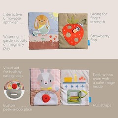 Busy Book for Toddlers 1-3 – Montessori Activity Book with 12 Sensory Learnin…