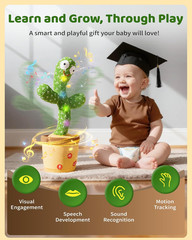 Valentine Gifts for Kids Baby Toys 0-6 3-6 6-12 12-18 Months Dancing Talking Cac