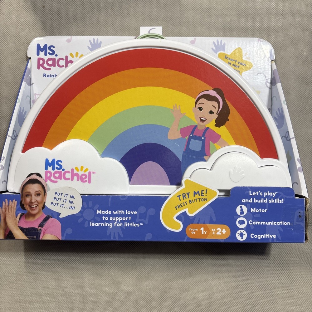 Ms. Rachel Official Electronic Rainbow Color Sorter with Lights Miss