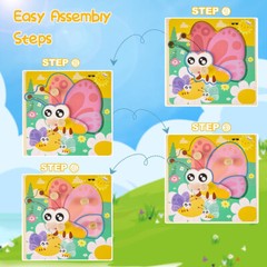 Wooden Puzzles for Toddlers 1-3 Toys Gifts for 1 2 3 Year Old Boys Girls, 4 Pack
