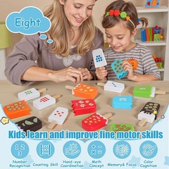 1-10 Number Matching Ice Cream Toy – 20 Pcs, Fun Number Toys for , Number Lea…