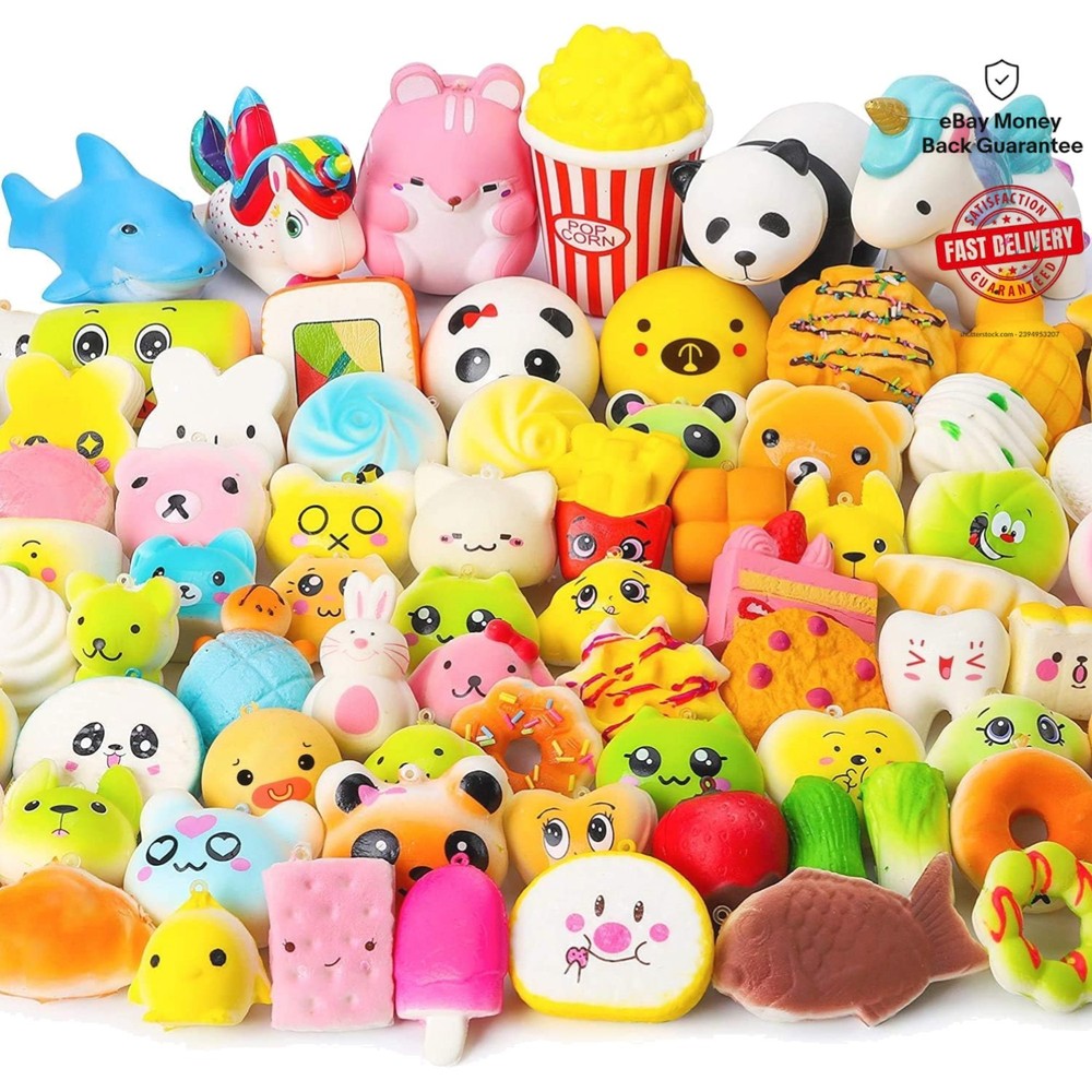 Delightful 70 Pcs Squeeze Toy Set – Perfect Party Favors & Stress Relievers