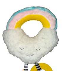 Manhattan Toy Co. Cherry Blossom Cloud Travel Toy Rainbow Teethers Sensory