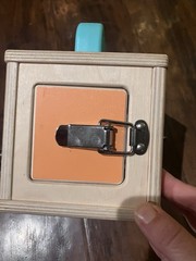 LOVEVERY Wooden Lock Box Latches The Realist Box Montessori Learning Toy